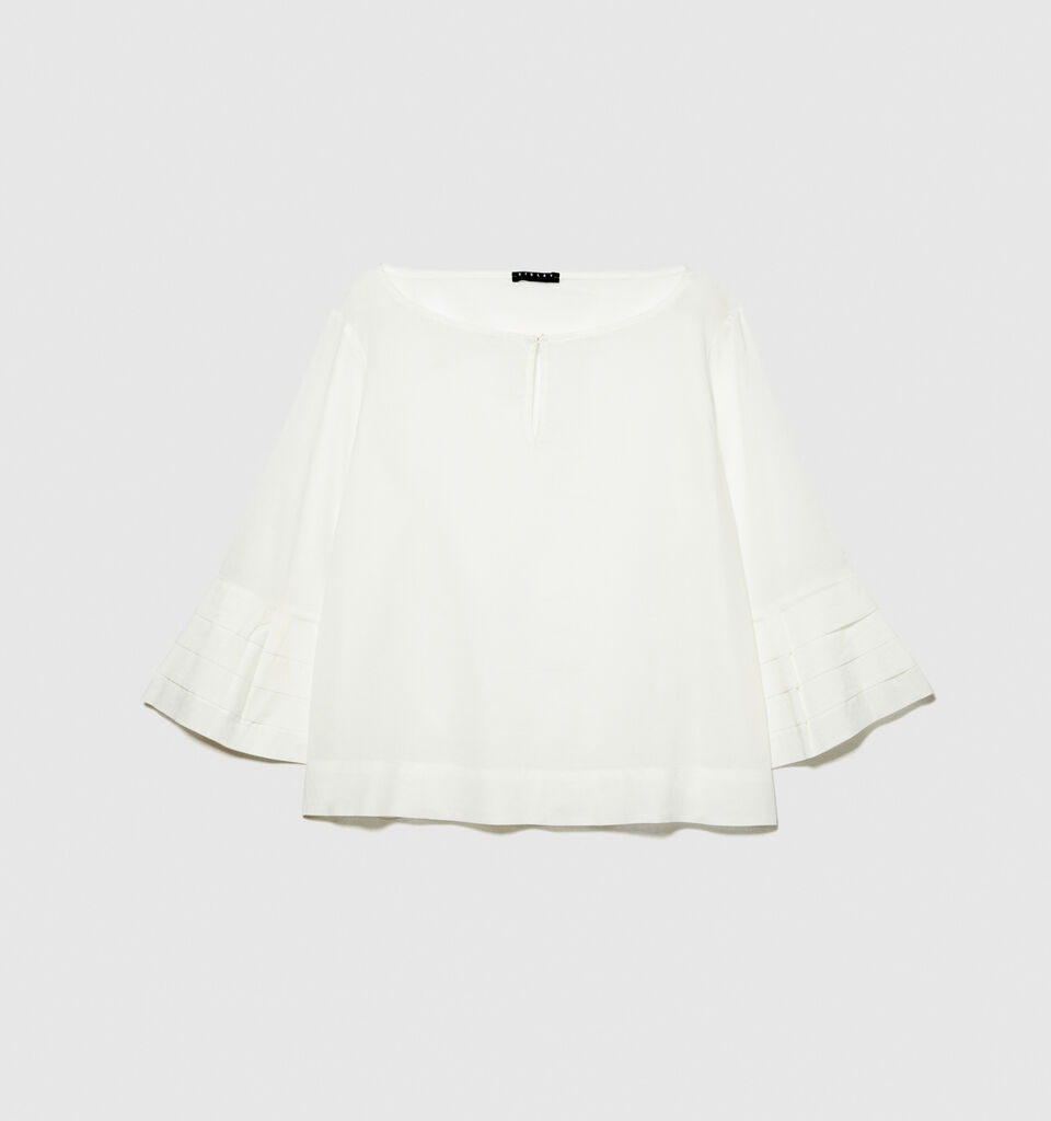 Kaftan blouse - women's blouses - White | Sisley image number 6
